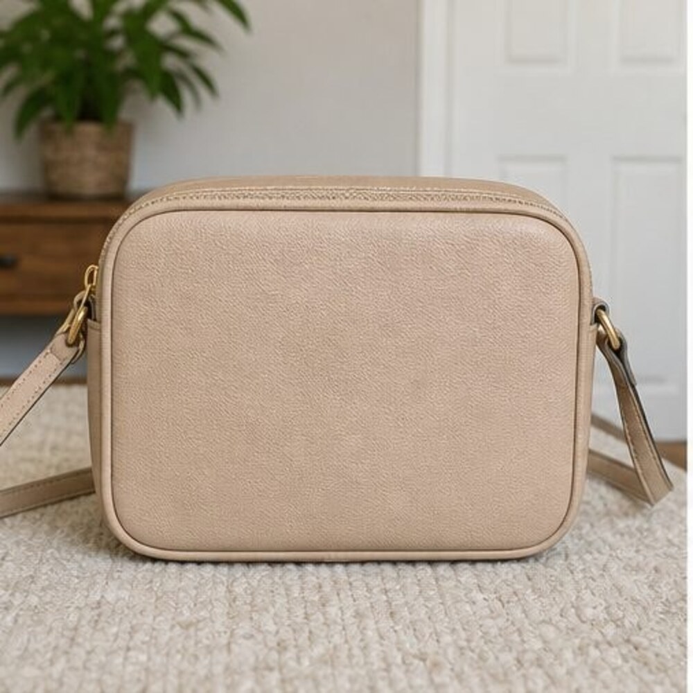 Tan Nylon Crossbody Bag